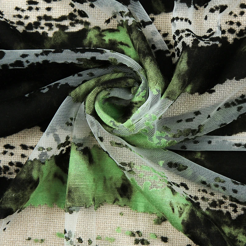 
Wholesale high quality black and white striped African clothing burnt fabric 