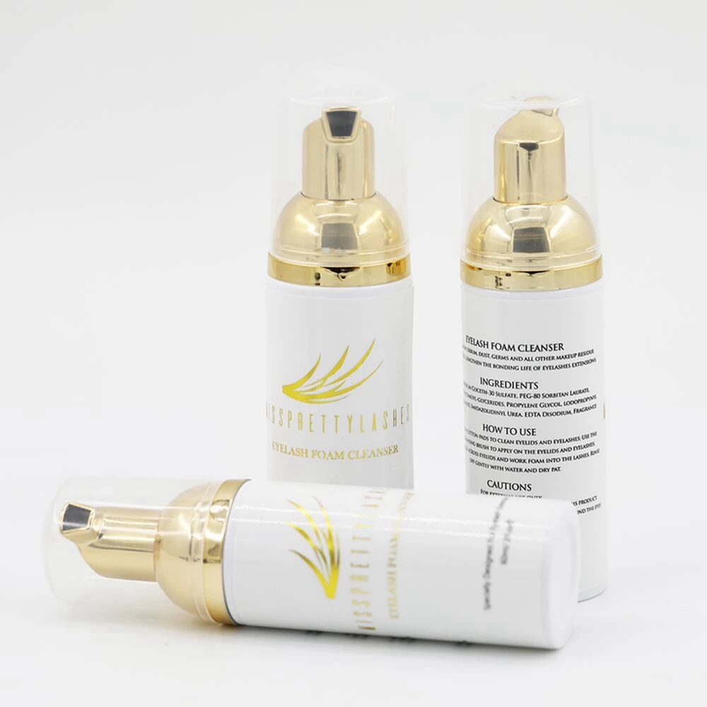 private label eyelash extension foam cleanser