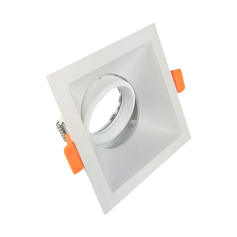 Aluminum Square Shape Die Casting Aluminum Lamp Housing MR16 GU53 Fixture