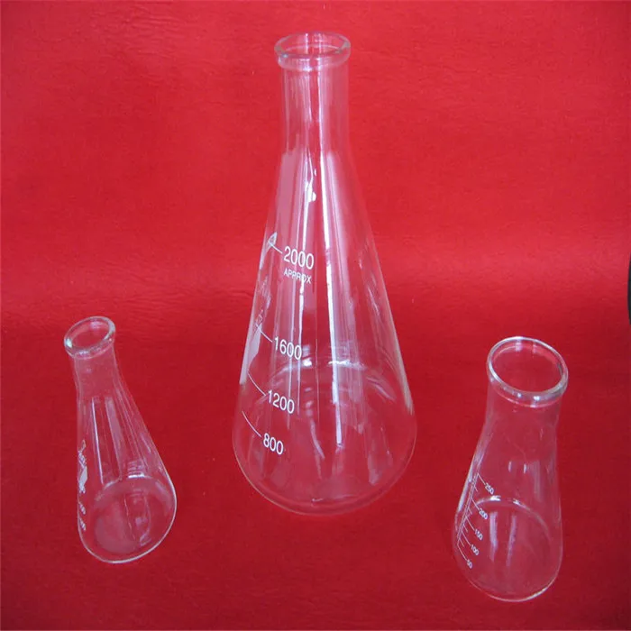 Лабораторная посуда 5 мл до 5000 мл quartz erlenmeyer flask