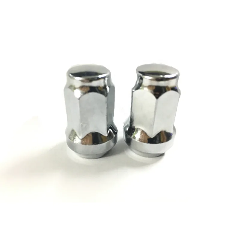 Silver Wheel Screw Lock Nut Tuerca de tornillo de rueda Standard Car Tire Lug locking Nut