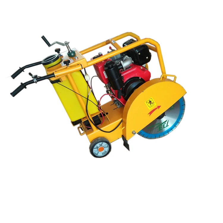 Gasoline/diesel asphalt concrete road cutter cutting machine with blade 500mm for sale