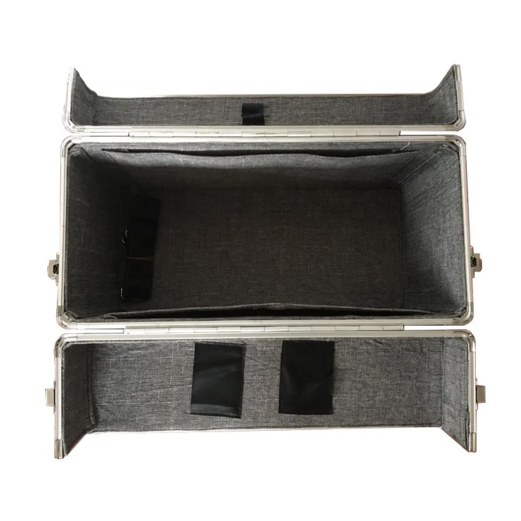 Aluminum transportation tool travel carrying briefcase portable box/case with wheels