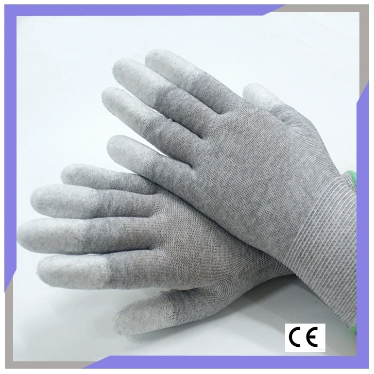 Good Grip PU Finger Coated Electric Gloves