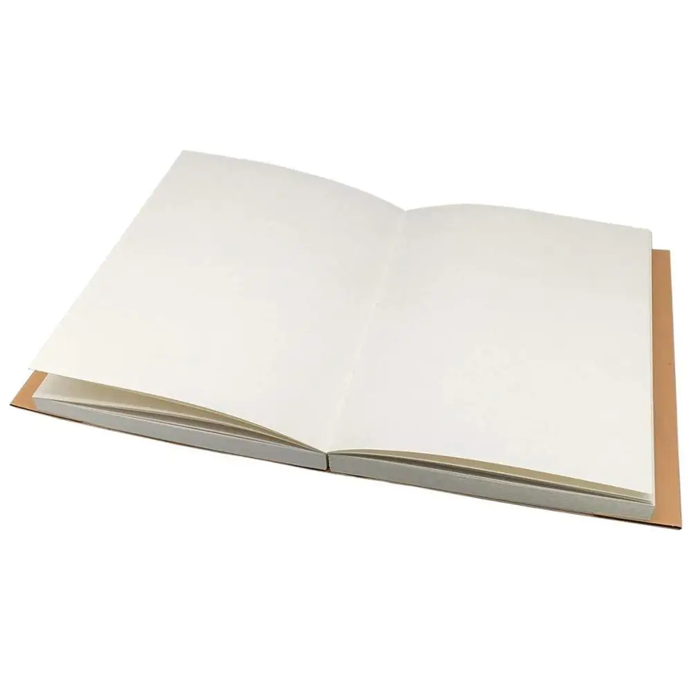 Hardcover Kraft Cover Custom Printed A4 Drawing Paper Notebook & Sketchbook for Student