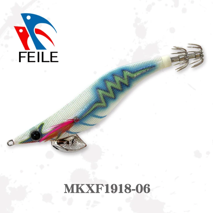 high quality japanese 490 glow with rattle squid jig