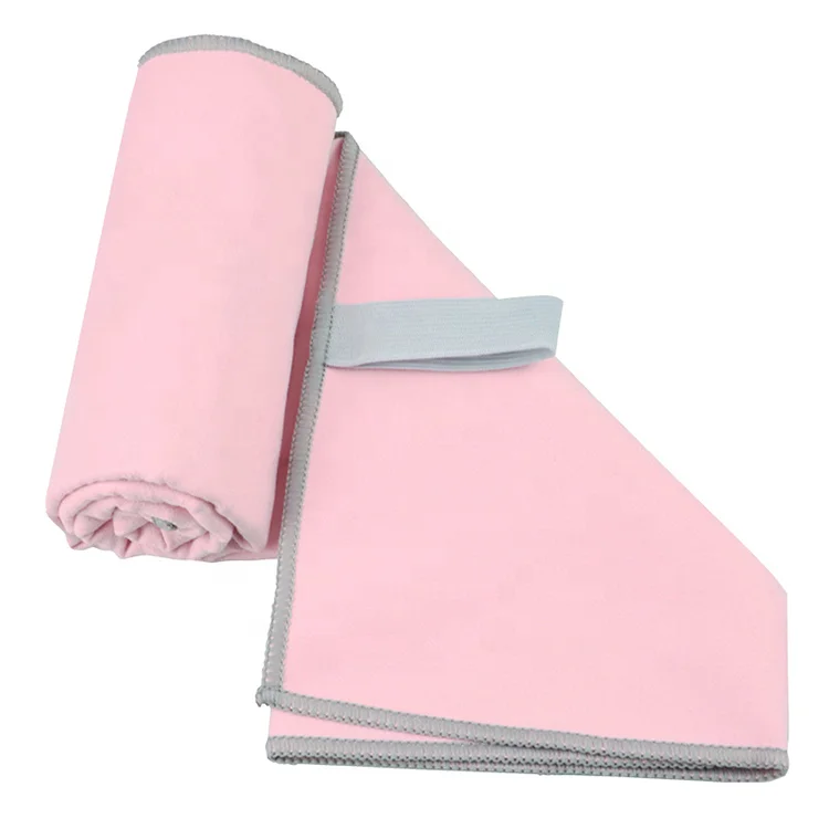
China wholesale custom size logo high water absorbency quick drying microfiber car cleaning towel with elastic 