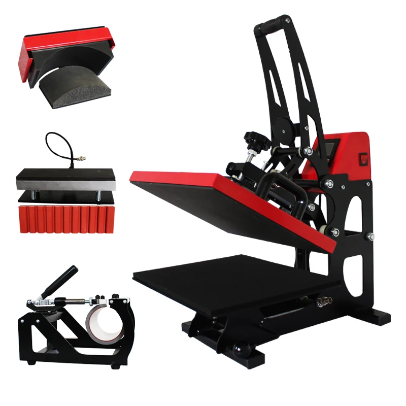 Customized Pen Shirt Cap Mug 4in1 Combo Multi Function Heat Press Machine with 29*38cm Printing Size