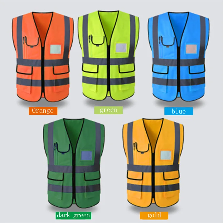 Elastic Led reflective vest reflective safety reflective tactical  safety vest with pockets
