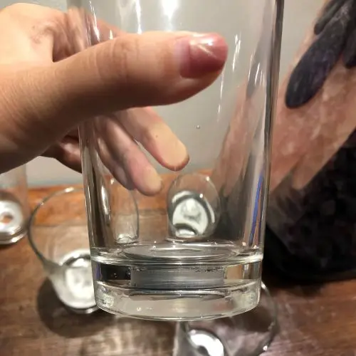 bottoms up dispenser 16oz glass