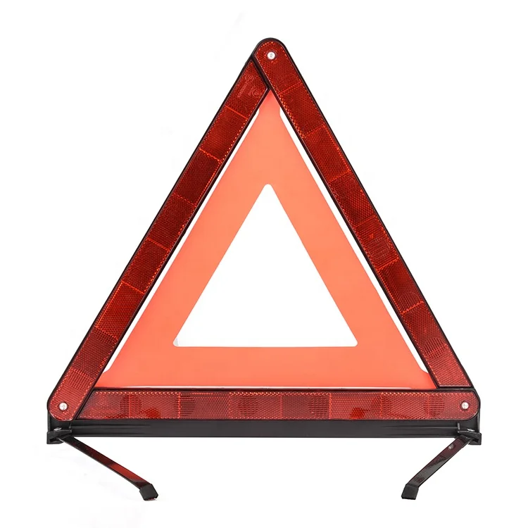 E-MARK roadway safety car warning reflector triangle auto red road traffic reflective triangle