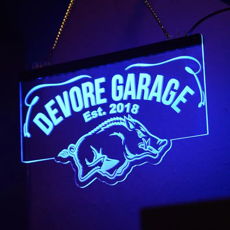 Emboss Laser Cut Acrylic Aluminum High Brightness Led Light Edge Lit Sign