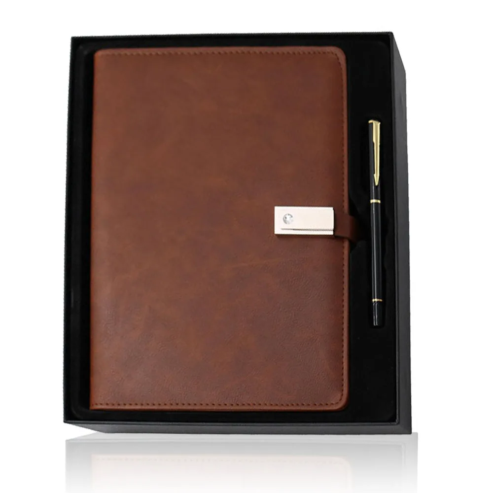 A5 Ruled Pages 8000 Mah Custom Logo Usb  Power Bank Journal Custom Notebook with Power Bank