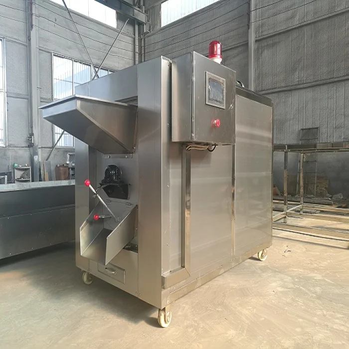 Automatic commercial large peanut roasting machine almond soybean roaster rotary drum