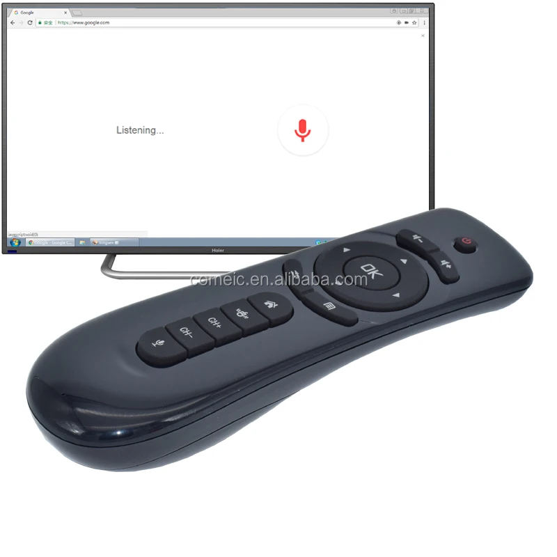 Comeic T1 air mouse voice control for Google assistant on Android tv box Smart tv easy to use Voice command