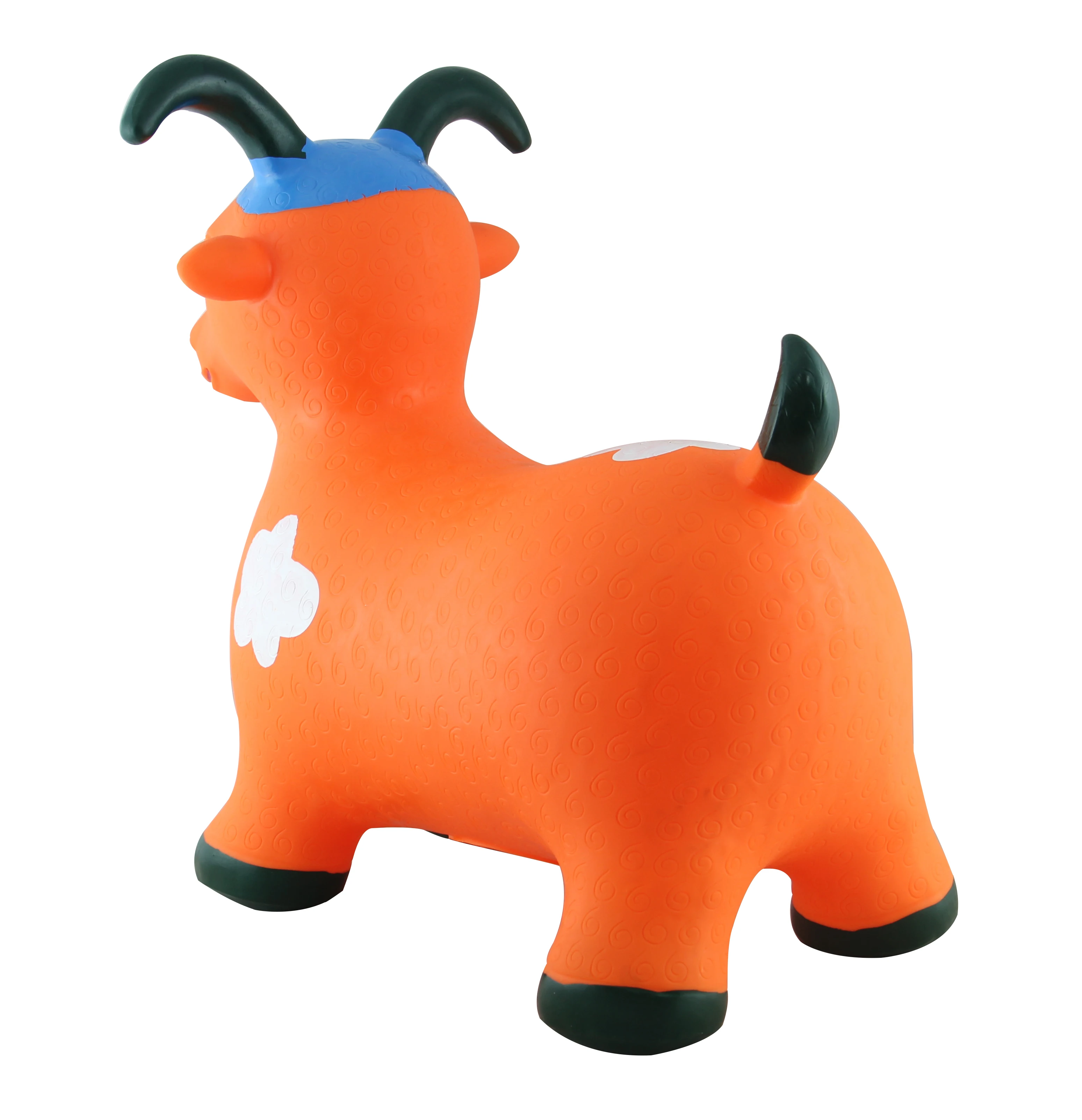 Inflatable Eco-friendly PVC Ride-on Animal Hopper Painting Sheep with Voice indoor & outdoor toys