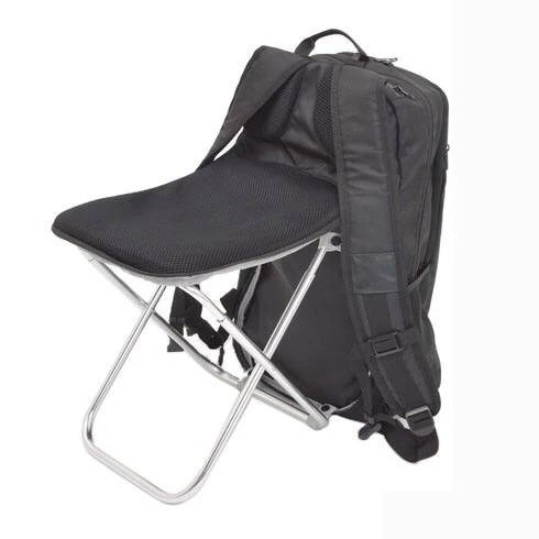 
Outdoor picnic backpack multifunctional fishing chair folding chair backpack lightweight Aluminum Alloy folding chair rack 