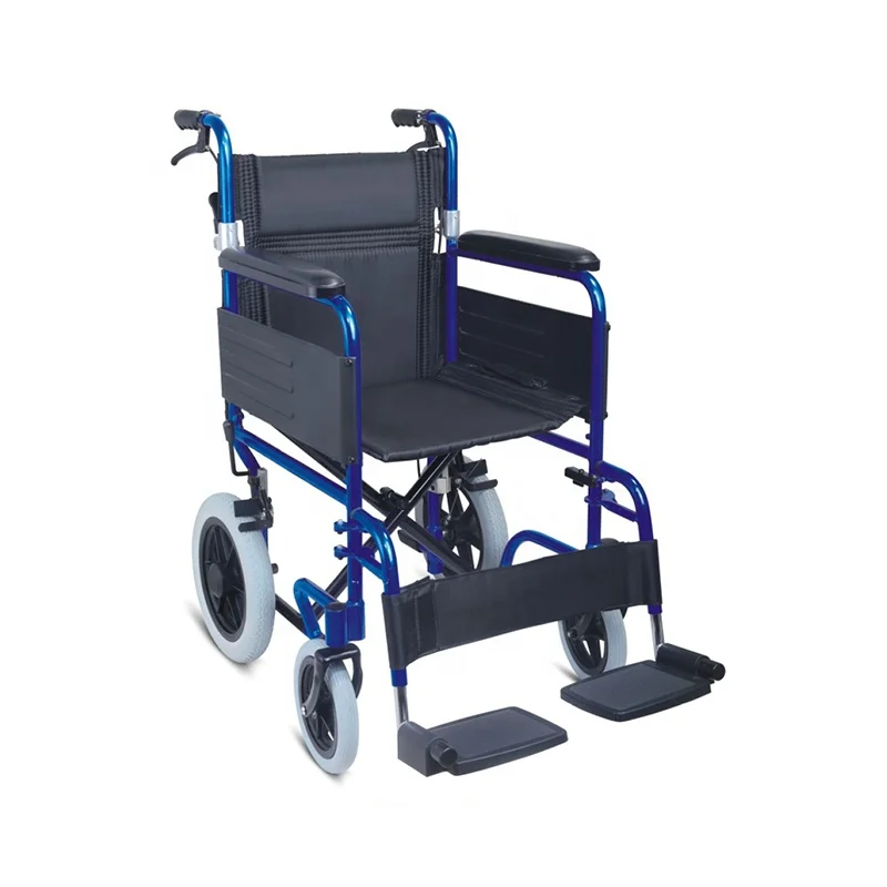 Ultra lightweight travel airplane transport folding wheelchair