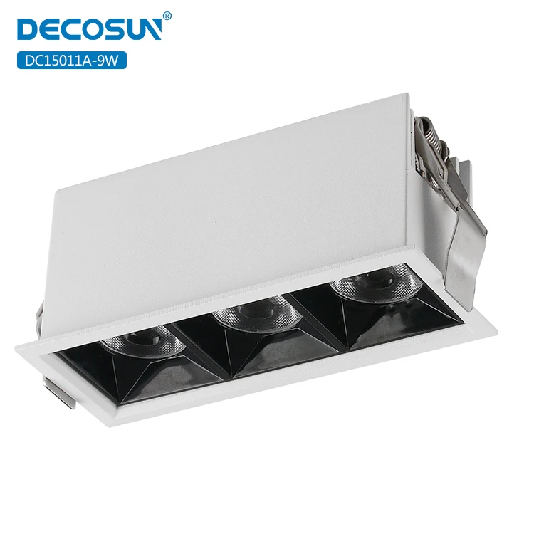 
Embedded aluminum batten lighting cut size l120 w43mm 630lm led cob linear light 9w 