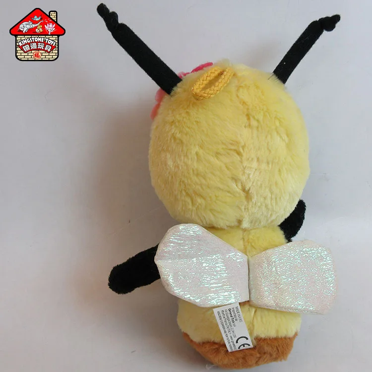 High Quality Plush Doll Toy Insect Maya Bee Custom Lovely Stuffed Toy Face for Promotional Baby Toy Bee with Rubber
