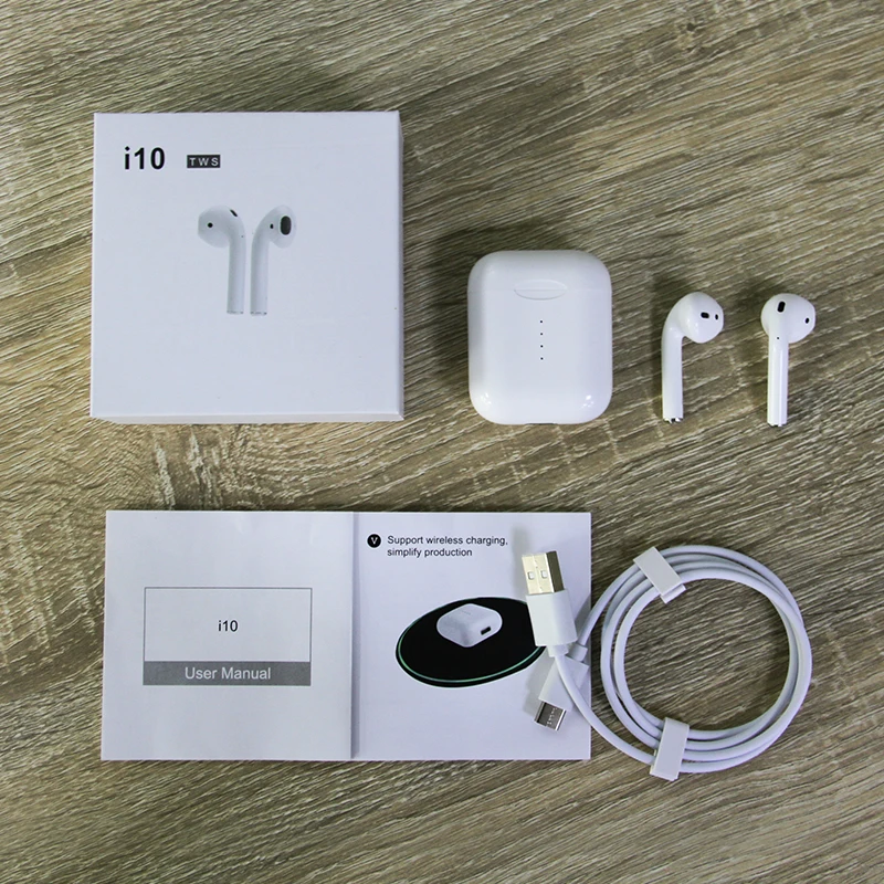 Newest Product Wireless Touch Dual Side Call Blue Tooth 5.0 Waterproof Earphone TWS I10