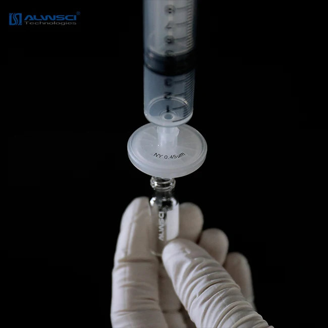 25 мм нейлоновый шприцевой фильтр, 0,45 мкм