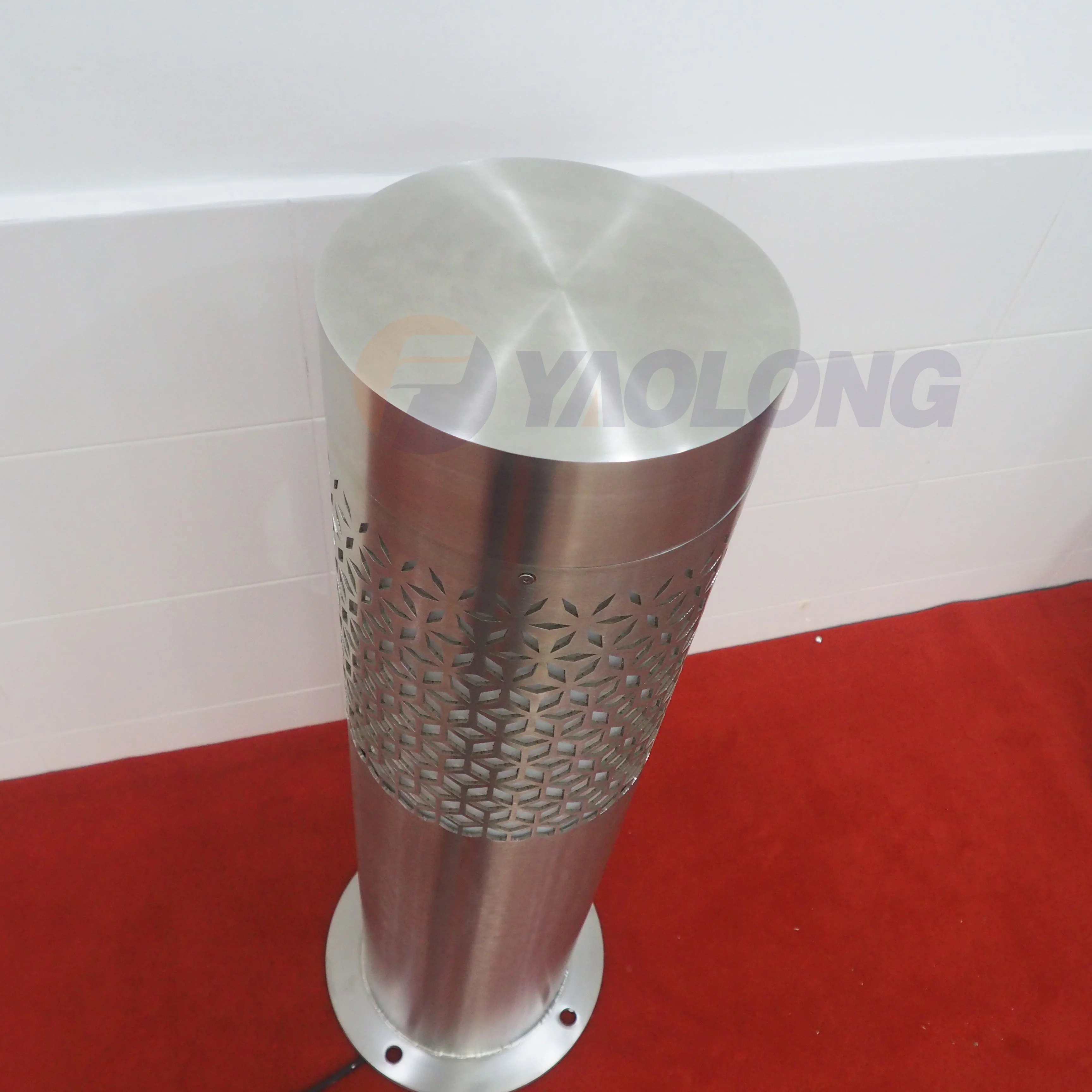 custom service stainless steel 180mm led garden bollard post light
