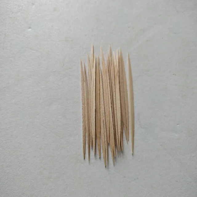 eco friendly customized flat wooden toothpicks disposable toothpicks natural wood two point toothpick