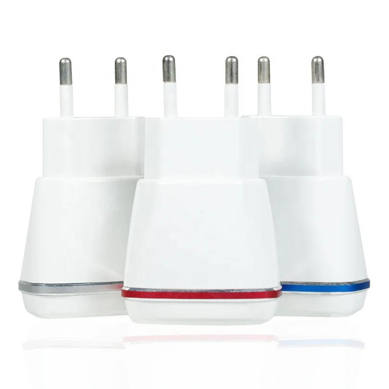 AC plug AC power adapters 2 port 5V 2.1a dual usb portable home travel wall