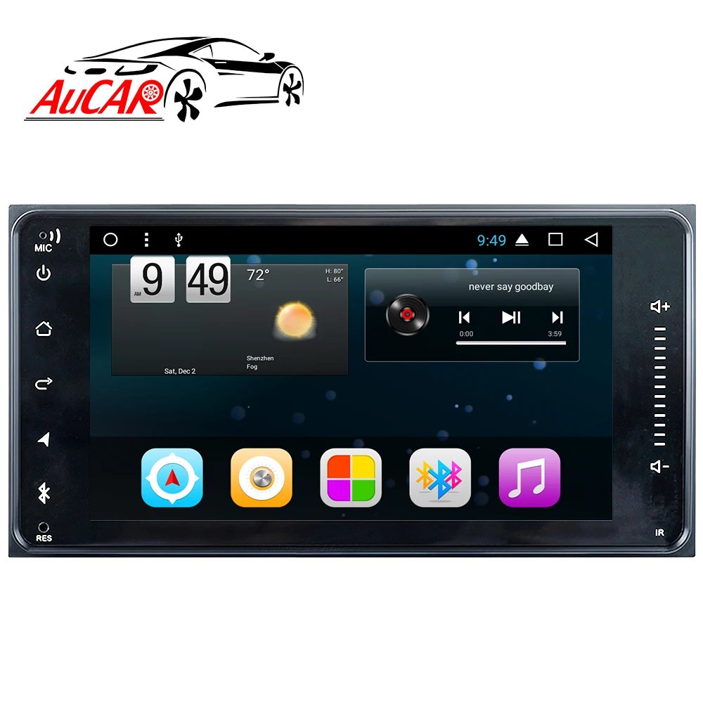 AuCAR Android 10 Car DVD for Toyota Universal RAV4 Corolla Vios Hilux Terios Land Cruiser Avanza Fortuner Prado Car Radio