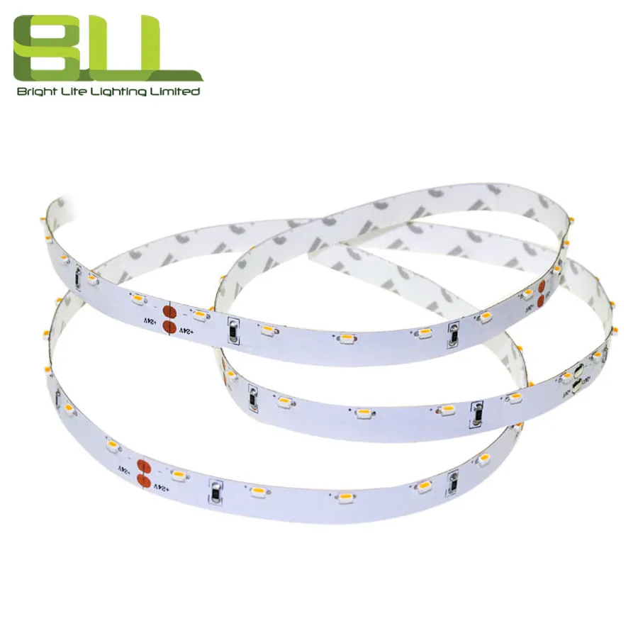 High CRI90 SMD3014 60LED strip side view 24V flex led strip for cabinet home lighting