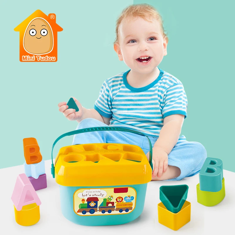 Baby First Blocks Colors &Shapes Matching Toy Children Educational Sorting Box Infants Toy