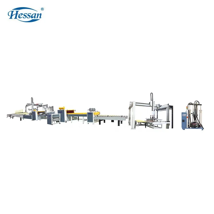 Деревообрабатывающее оборудование полностью автоматическая Дверная панель ламинатор для МДФ