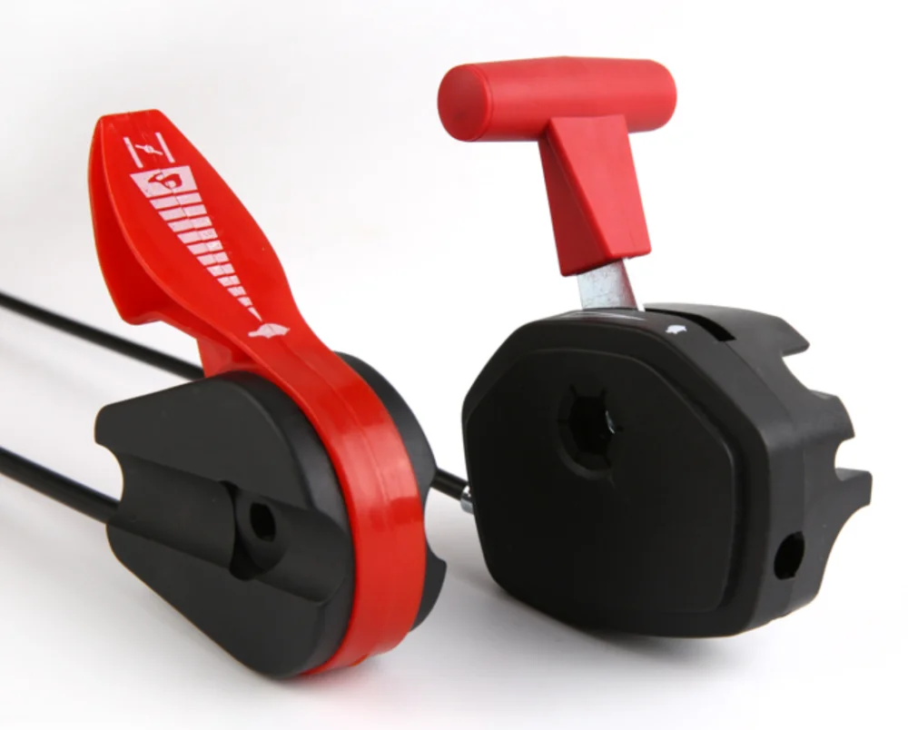 Lawn mower kill switch throttle with safety throttle cable comp on off switch