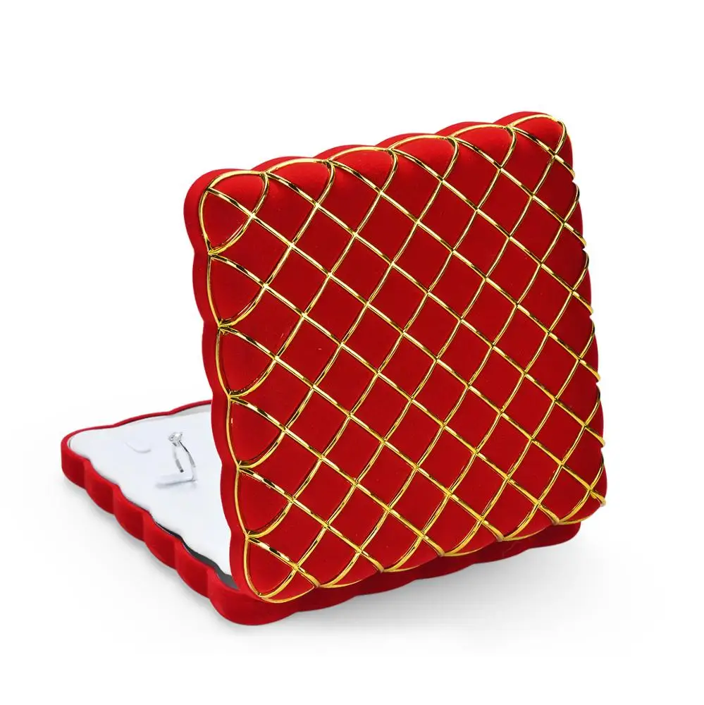 High Quality Green Velvet Ring Bracelet Jewelry Gift Box Wholesale Provide Custom