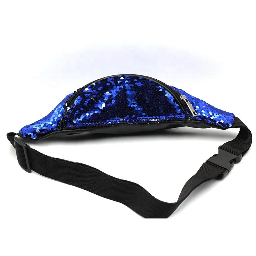 Hot Selling Glitter Sequins Waist Bag Fanny Pack Fashion Reflective Shiny Pink Fanny Pack