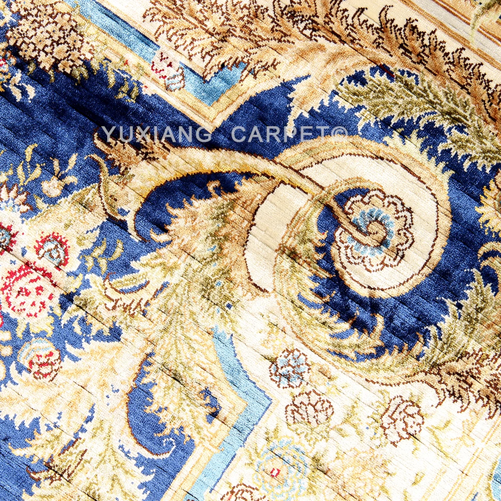 Yuxiang китайская фабрика 5x7 футов дворцовый дизайн шелк для гостиной ручной вязки персидские ковры и ковер