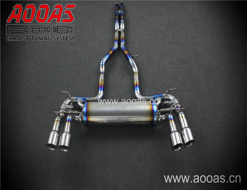 Titanium Factory Price Muffler Exhaust Catback With Valves For Jaguar F-TYPE