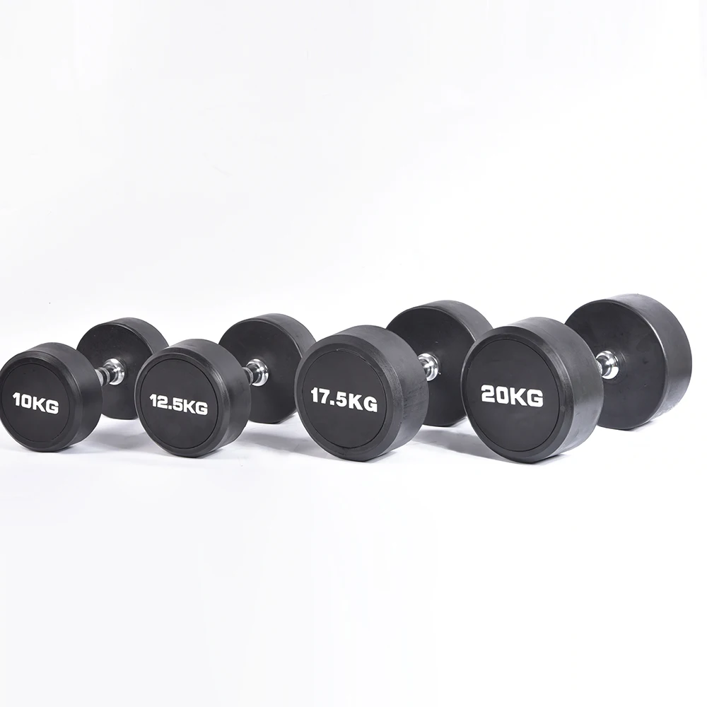  Набор гантелей круглой формы с резиновым покрытием 5/10/15/20/30/40/50 кг