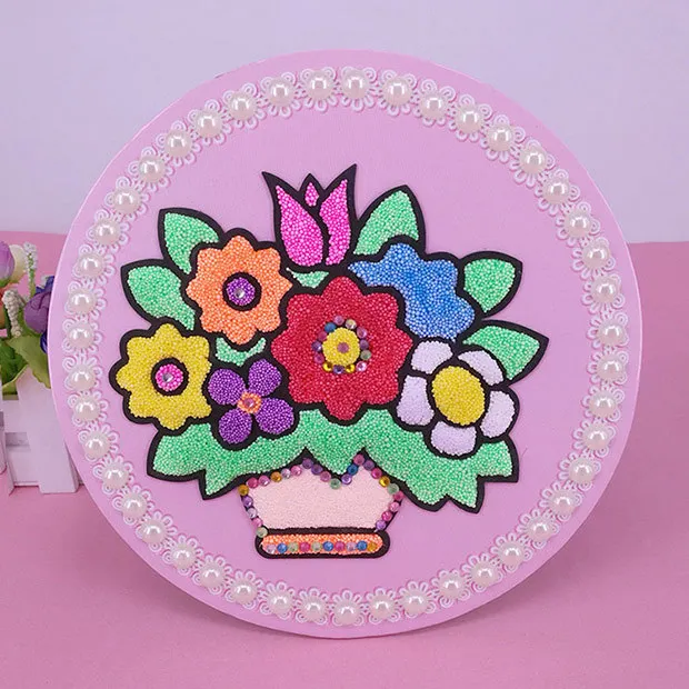 Children educational toy coloring DIY sand art drawing painting set