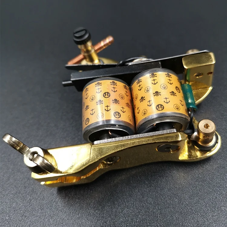 2019 Newest single wrap liner wind brass make tattoo machine parts 12 coil wrap core gun coil tattoo machine