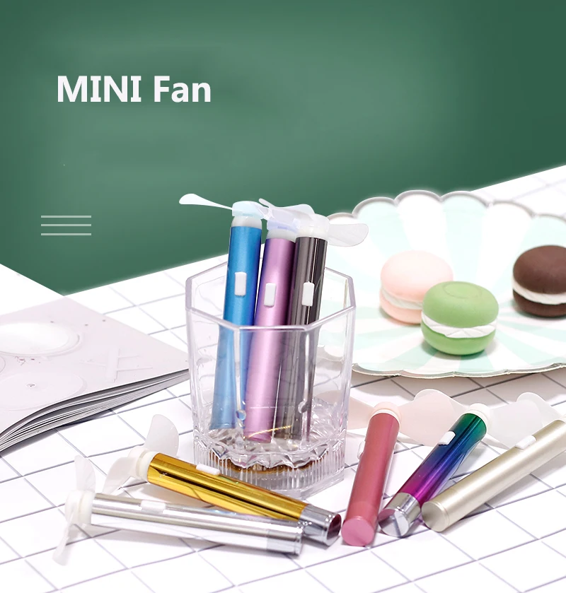Electronic Product Metal Plastic Portable Mini Fan Pocket Mini Portable Handheld Mini Fan for Outdoor Use Decorations