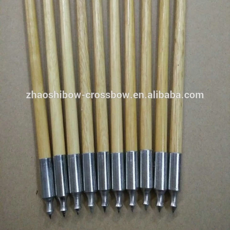 wooden arrow for archery hunting
