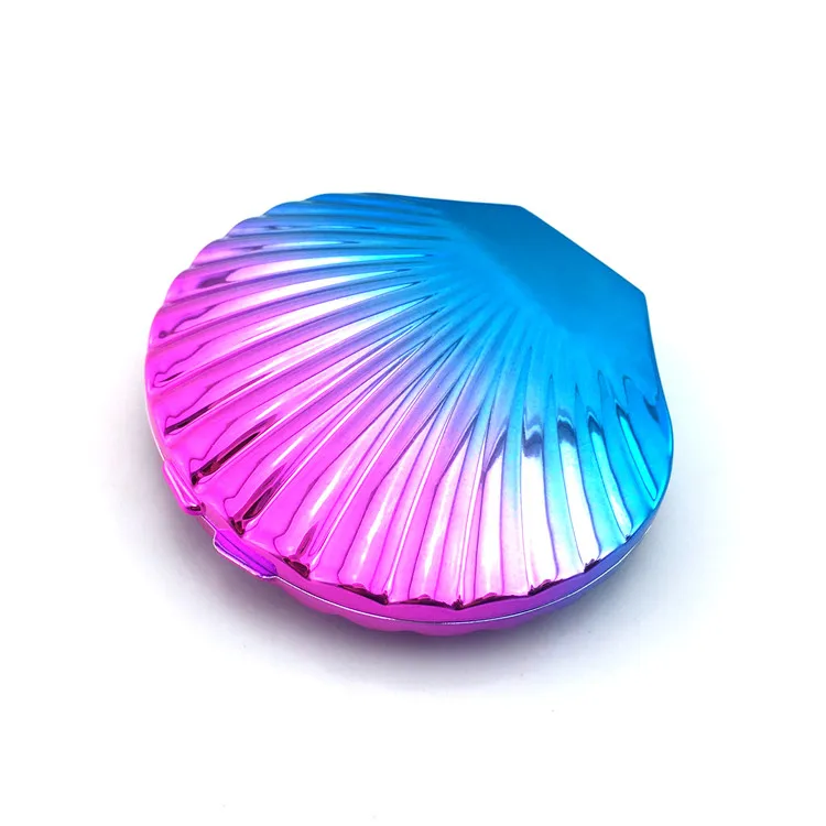 
Colorful UV Small Plastic Pocket Mirror Shell Manufacture Seashell Mirror 