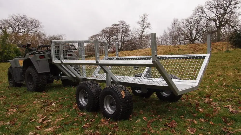 Offroad ATV Timber Utility Trailer / ATV Log Trailer Tow Behind