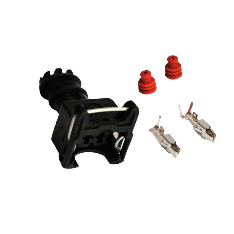 282189-1 927770-3 828905-1  2 Way Junior Power Timer auto connector With Terminals Boot and Cable Seals