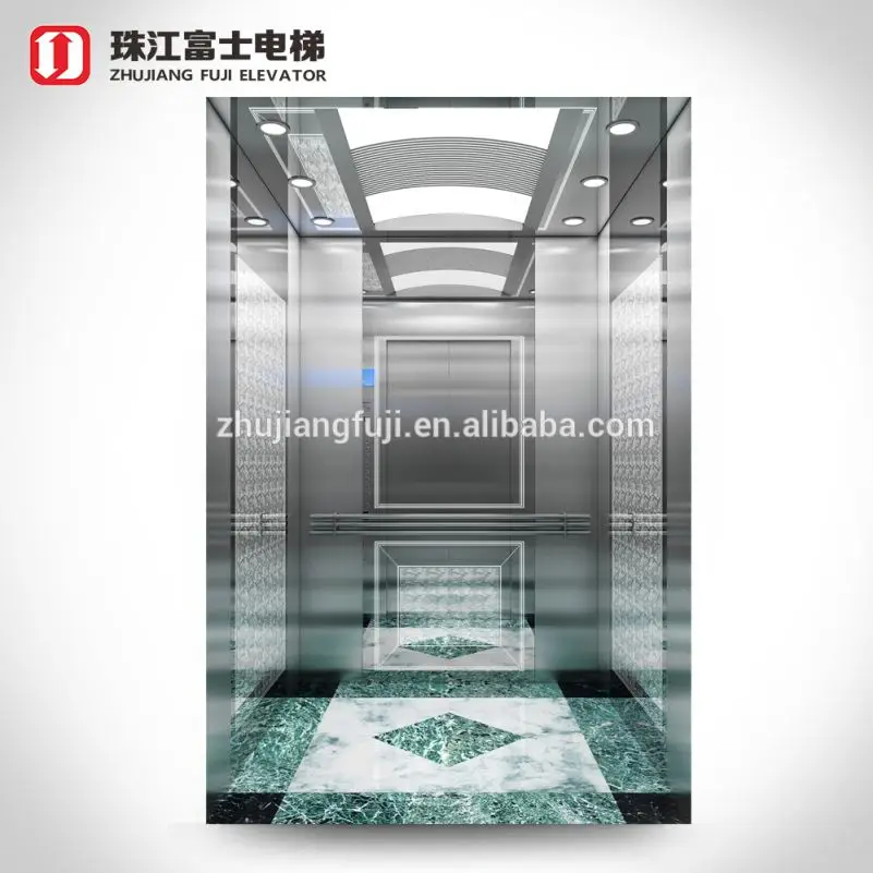 Zhujiangfuji 630 кг 8 человек MRL пассажирский Лифт