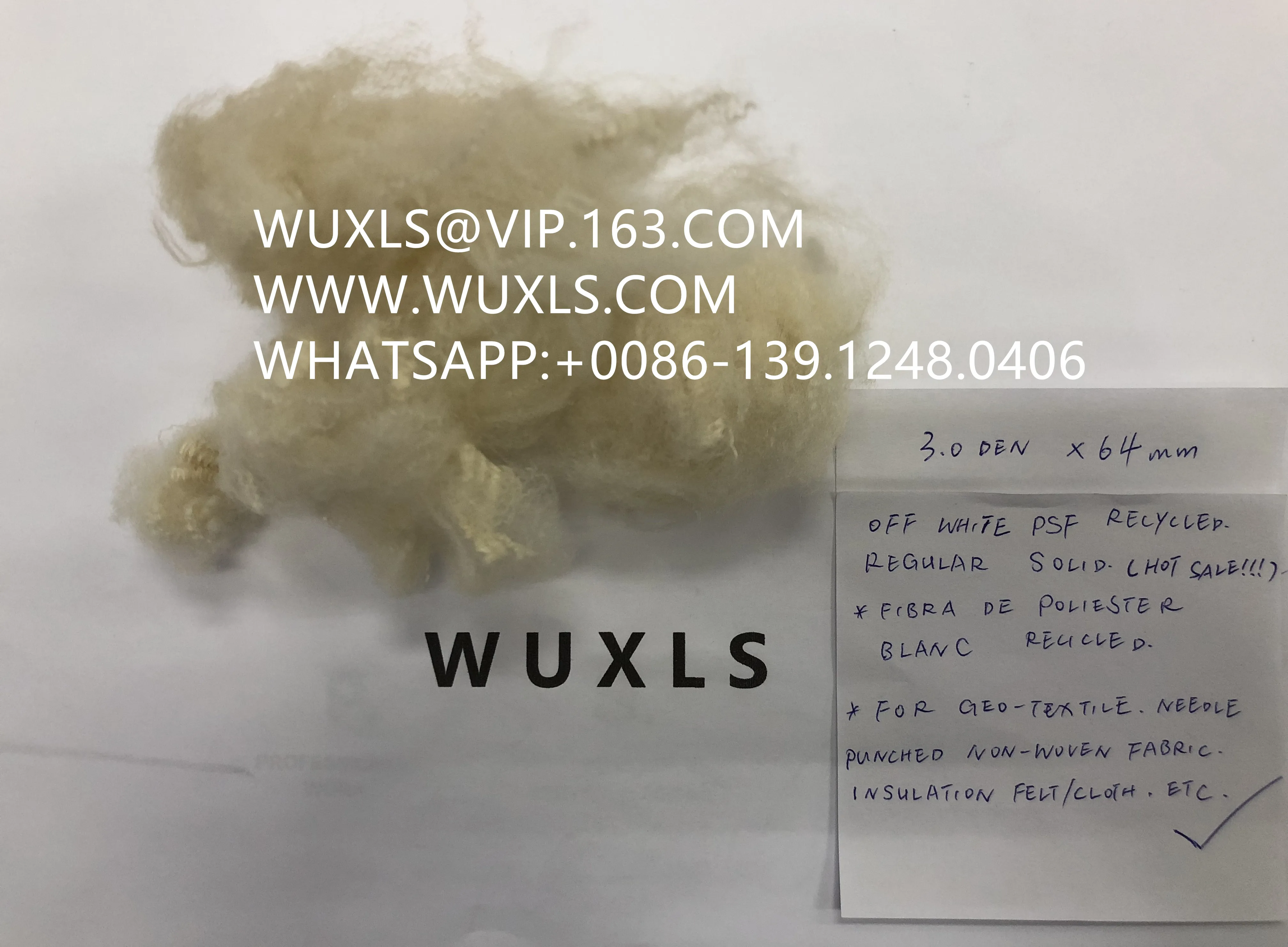 CHINA CHEAP CHEAPEST  white polyester staple fiber fibre psf 3/15/6x64 for geo-textile,needle punched non-woven,insulation felt