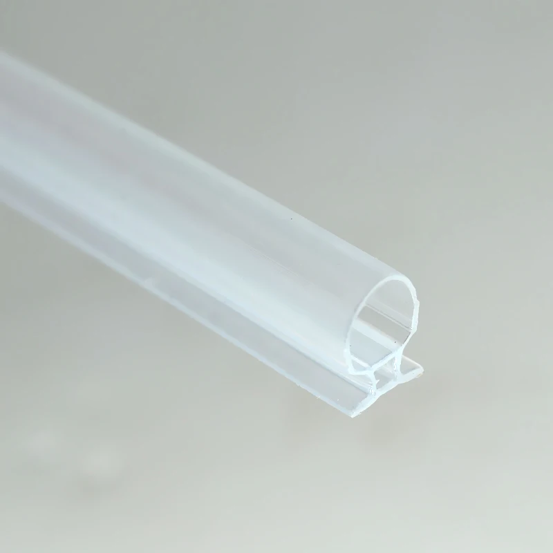 Clear Vinyl T-Shaped Shower Door Bottom Seal