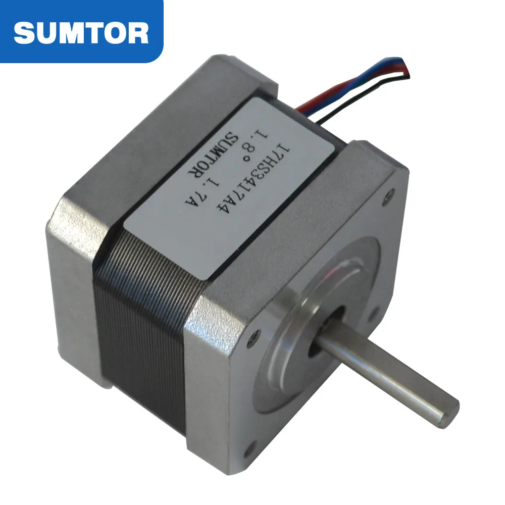 34 мм длина 1.7A ток 28N.cm удерживающий момент 2 фазы 4-проводной 1.8 градус чпу 3 оси комплект nema 17 1.8 шаговый двигатель